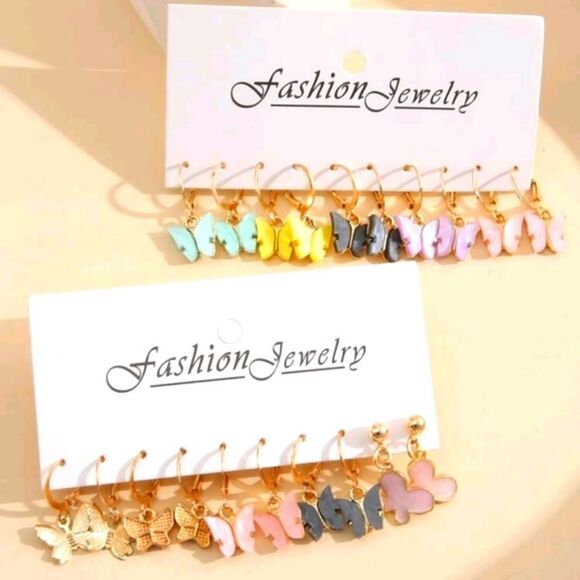 20 Piece Butterfly ๐ฆ Dangle Earrings Multicolor ๐ Fashion NWTags ๐ - Picture 3 of 3